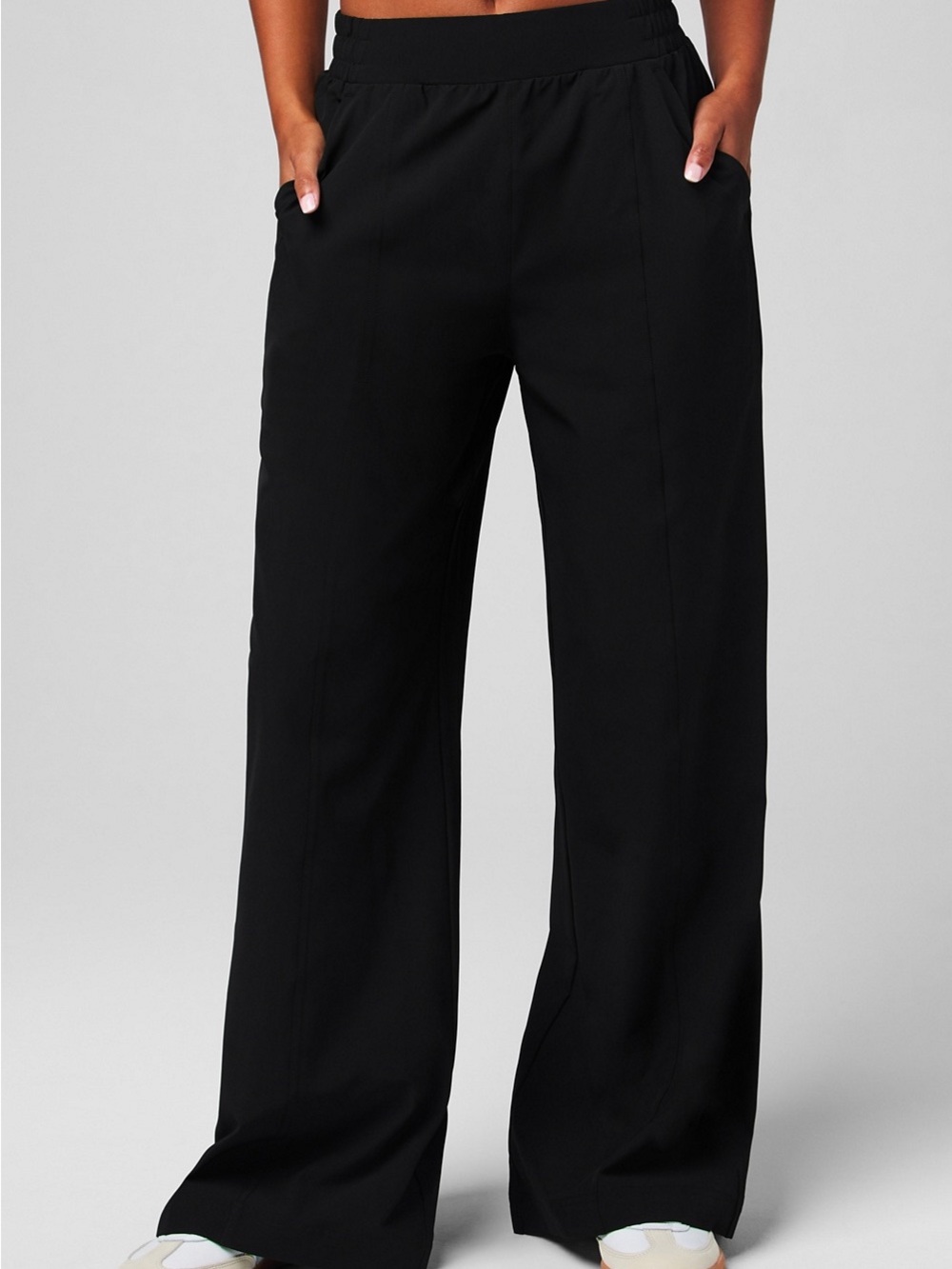 Fabletics Downtown Black Wide-Leg Women’s Pants